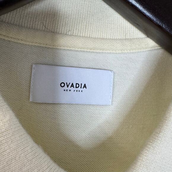 Ovadia New York Polo Shirt Jangle Safari Animal Print Cream Sz XL - Picture 7 of 12